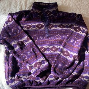 Vintage L.L. Bean Snap Aztec Pullover